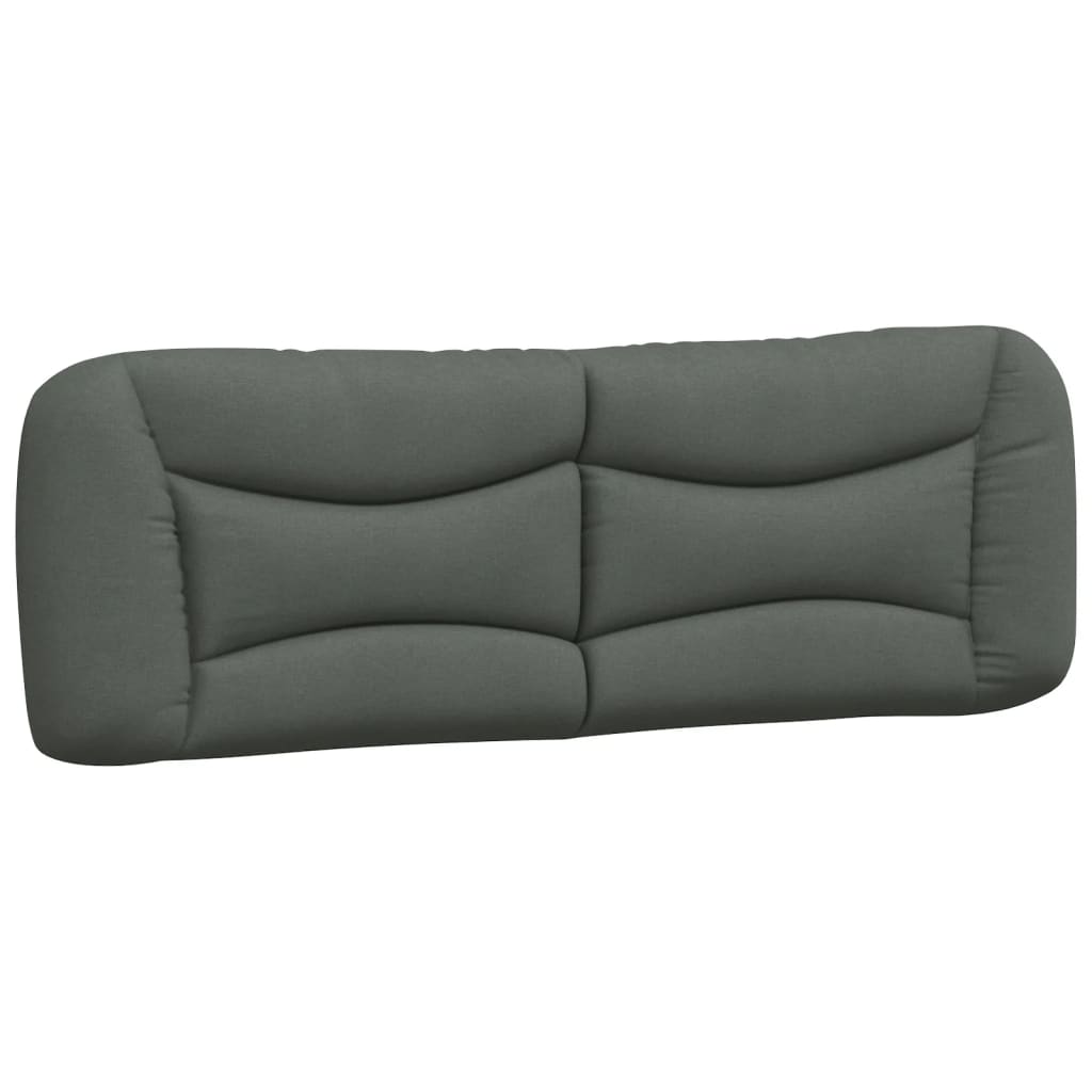 Headboard Cushion Bedroom Hanging Bed Back Cushion Dark Gray Fabric vidaXL - Picture 12 of 20