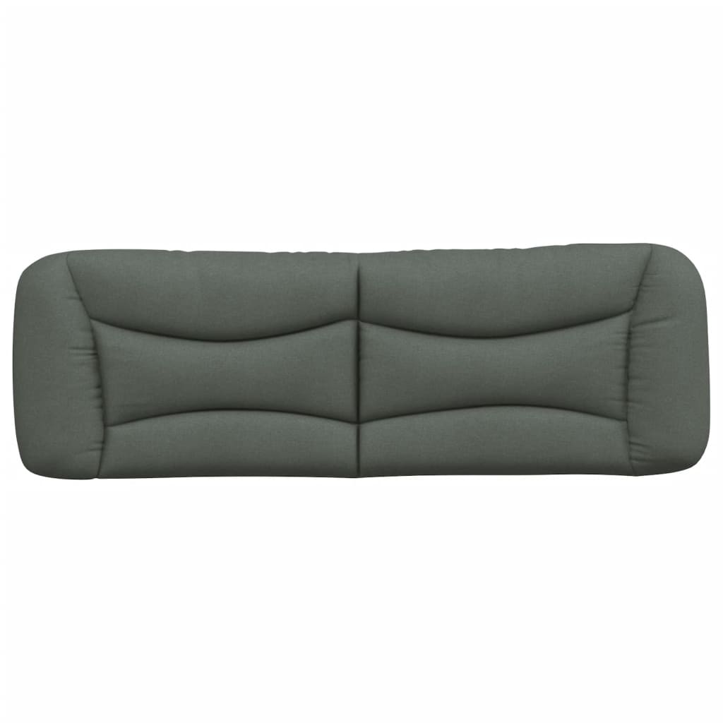 Headboard Cushion Bedroom Hanging Bed Back Cushion Dark Gray Fabric vidaXL - Picture 17 of 20