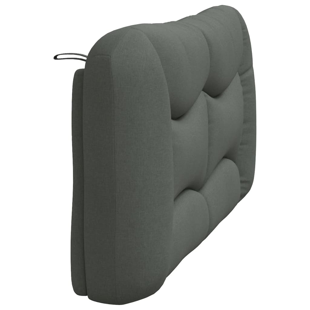 Headboard Cushion Bedroom Hanging Bed Back Cushion Dark Gray Fabric vidaXL - Picture 18 of 20