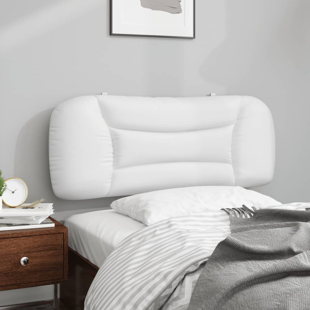 vidaXL Hoofdbordkussen "Hvar" Wit 100 cm Kunstleer, foto 4