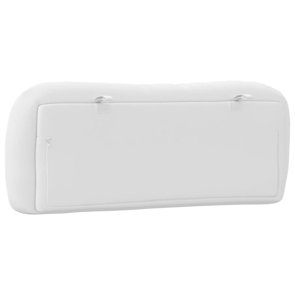 Hoofdbordkussen "Hvar" Wit 100 cm Kunstleer - Afbeelding 7