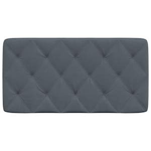 Polštář na čelo postele tmavě šedý 100 cm sametový - obrázek 5