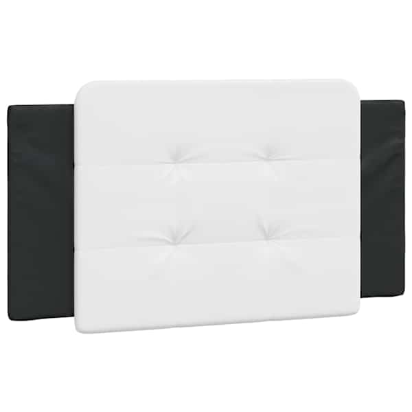 vidaXL peatsipadi Zadar, must ja valge, 100 cm, kunstnahk