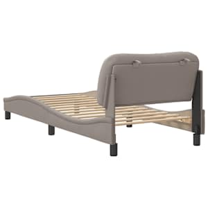 Rám postele bez matrací Hvar taupe 90x200 cm textil - obrázek 6