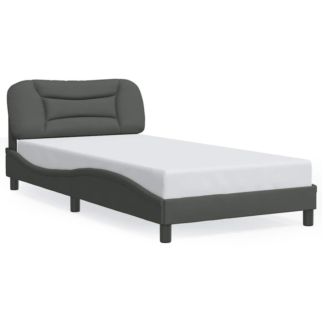Bettgestell mit Kopfteil Bett Polsterbett Lattenrost Bettrahmen Stoff vidaXL - Produktbild 1