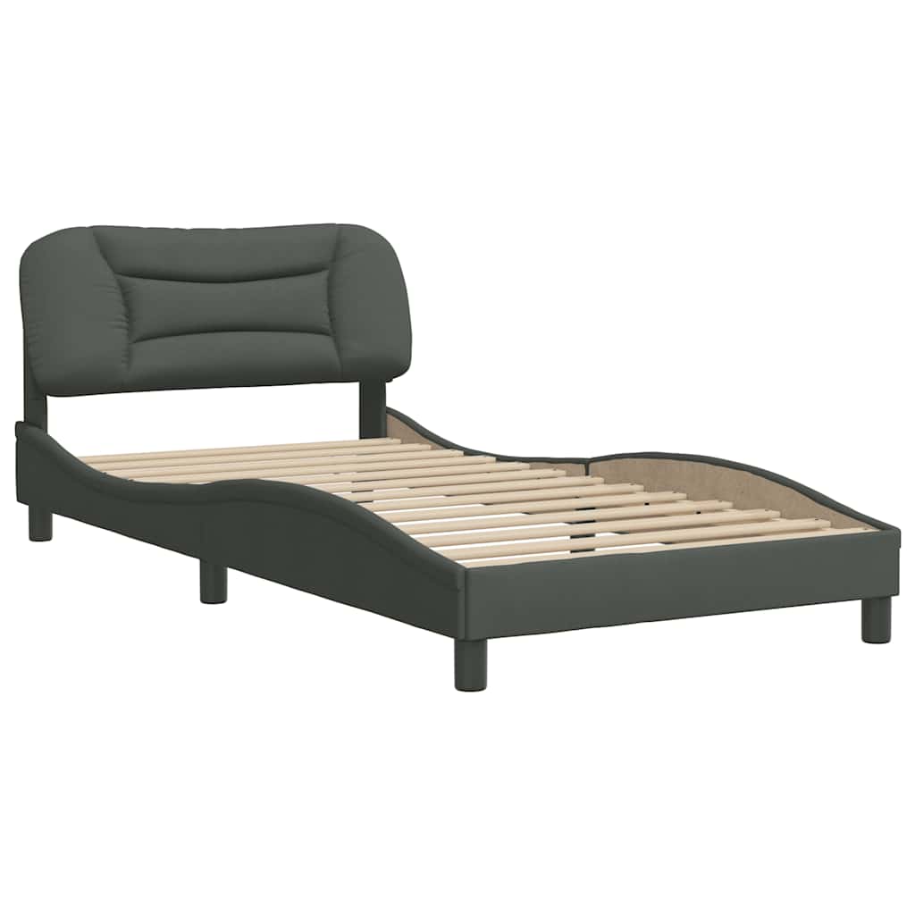Bettgestell mit Kopfteil Bett Polsterbett Lattenrost Bettrahmen Stoff vidaXL - Produktbild 2
