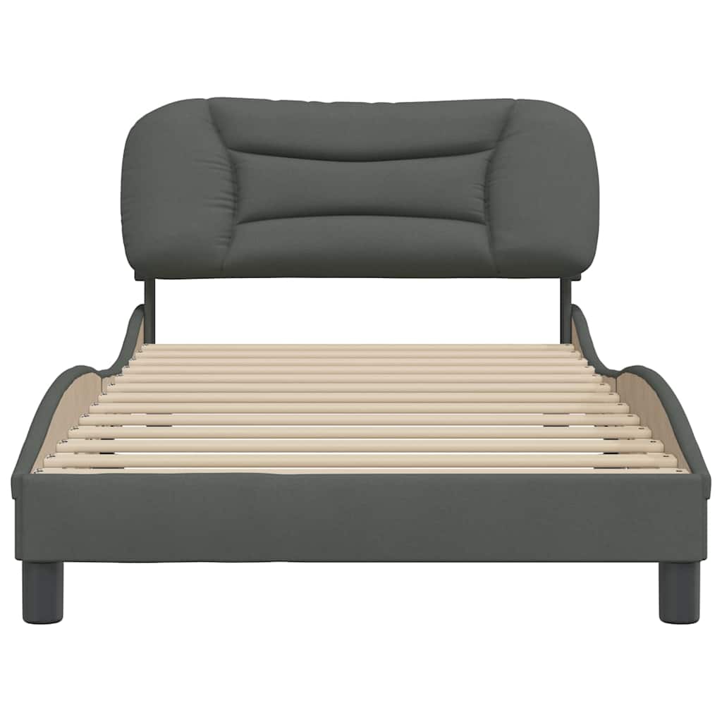 Bettgestell mit Kopfteil Bett Polsterbett Lattenrost Bettrahmen Stoff vidaXL - Produktbild 3