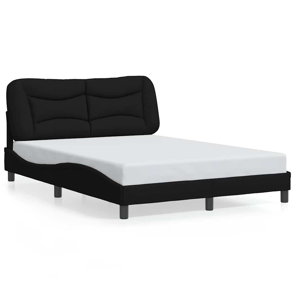 vidaXL Bedframe zonder matras "Hvar" 120x200 cm stof zwart, foto 3