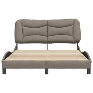 Rám postele bez matrace Hvar taupe 120 x 200 cm textil - obrázek 4