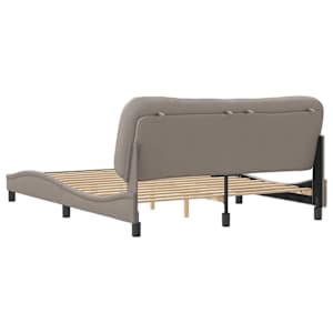 Rám postele bez matrace Hvar taupe 160 x 200 cm textil - obrázek 6