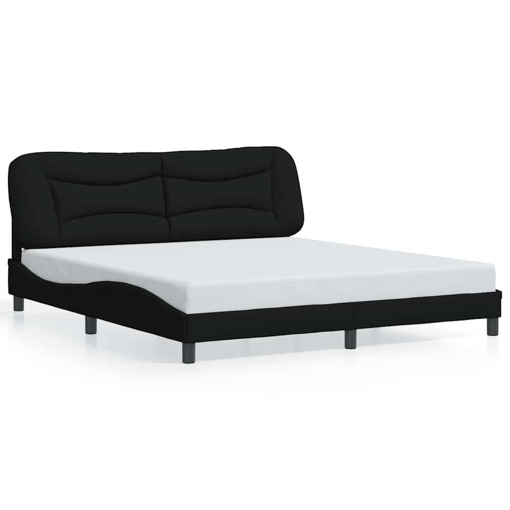 E-shop vidaXL Rám postele bez matraca Hvar čierny 180x200 cm látka