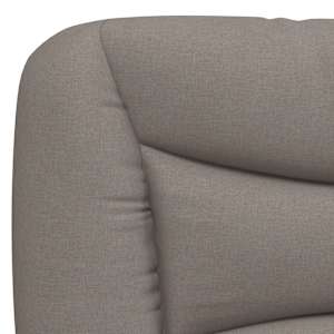 Rám postele bez matrace Hvar taupe 200 x 200 cm textil - obrázek 10