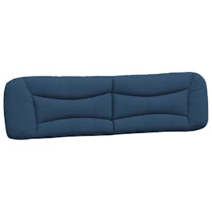 Rám postele bez matrace Hvar modrý 200 x 200 cm textil - obrázek 8