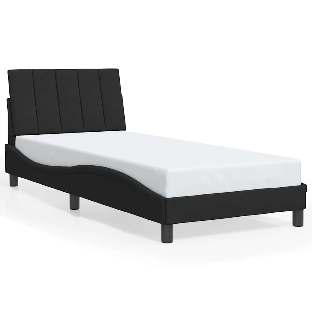 vidaXL Bedframe zonder matras "Hanko" fluweel zwart 90x190 cm, foto 3