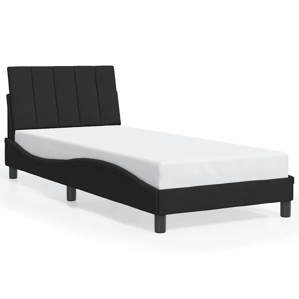 E-shop vidaXL Rám postele bez matraca Hanko čierny 90x200 cm zamat