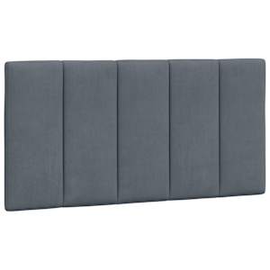 Rám postele bez matrace Hanko tmavě šedá 100 x 200 cm samet - obrázek 8