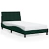 vidaXL voodiraam ilma madratsita Hanko Tumeroheline 100x200 cm samet