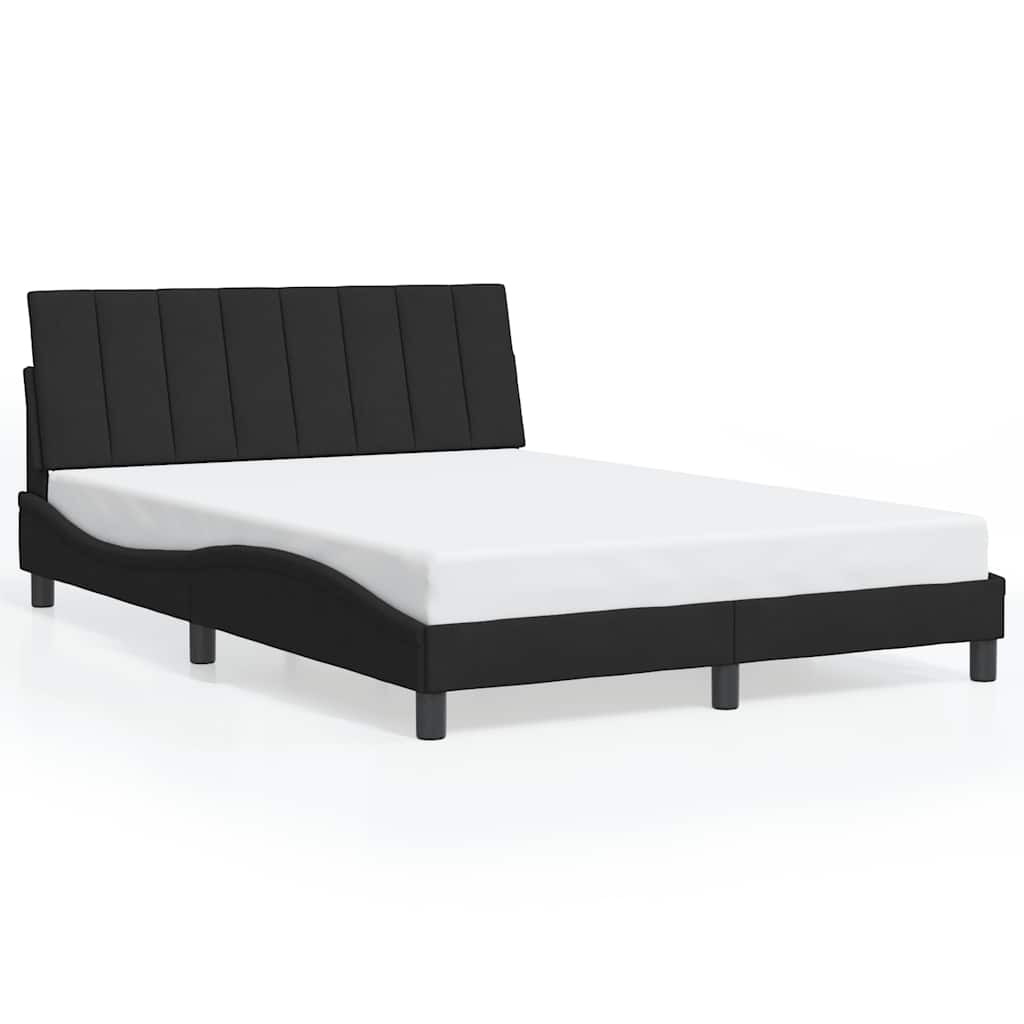 vidaXL Bedframe zonder matras "Hanko" 120x200 cm fluweel zwart, foto 3