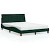 vidaXL voodiraam ilma madratsita Hanko Tumeroheline 120x200 cm samet