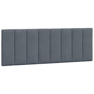 Rám postele bez matrace Hanko tmavě šedá 140 x 200 cm samet - obrázek 8