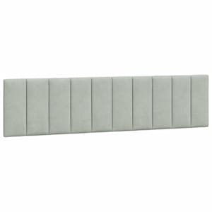 Rám postele bez matrace Hanko světle šedý 200 x 200 cm samet - obrázek 8