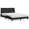 vidaXL Voodiraam ilma Madratsita Must 120x200 cm samet