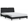 vidaXL voodiraam ilma madratsita, must, 140x190 cm, samet