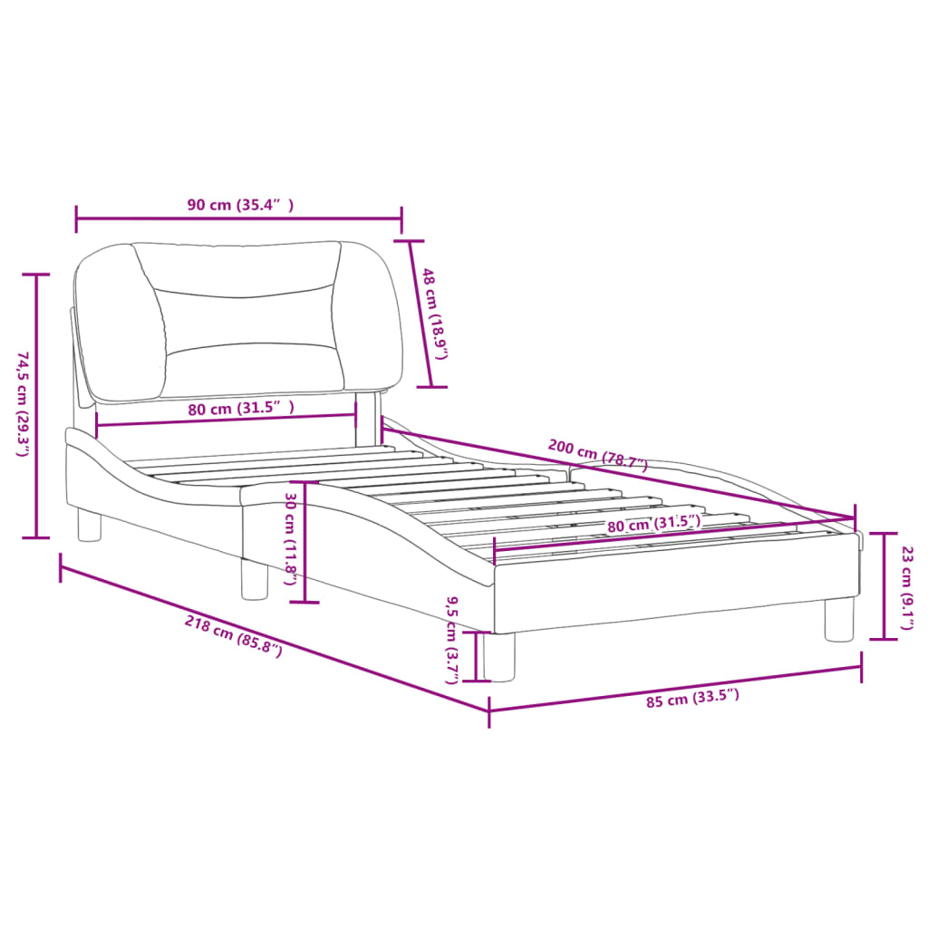 Sort og hvid / 80 x 200 cm - Billede 13