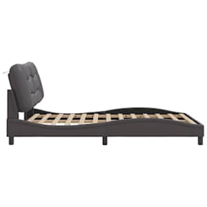 Rám postele bez matrace Hvar šedý 140x190 cm umělá kůže - obrázek 7