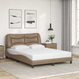 Rám postele bez matrace Hvar cappuccino 140x190 cm umělá kůže - obrázek 1
