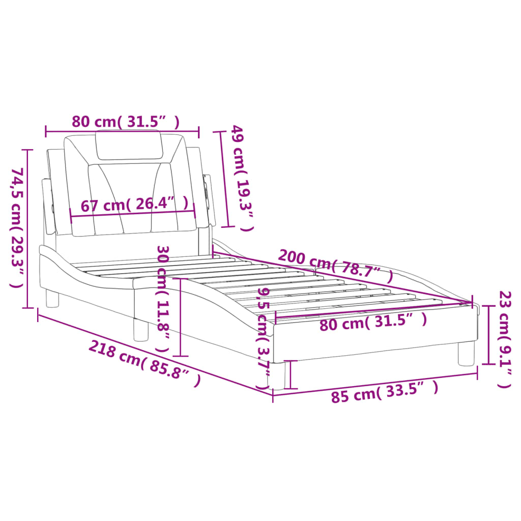 Sort og hvid / 80 x 200 cm - Billede 13