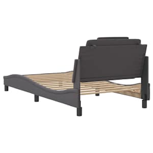 Rám postele Viana bez matrace šedý 100x200 cm umělá kůže - obrázek 6