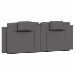 Rám postele Viana bez matrace šedý 120x200 cm umělá kůže - obrázek 8