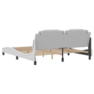 Rám postele Viana bez matrace bílý 180x200 cm umělá kůže - obrázek 6