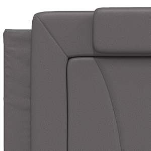 Rám postele Viana bez matrace šedý 200x200 cm umělá kůže - obrázek 9
