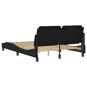 Rám postele bez matrace Zadar černý 140x190 cm umělá kůže - obrázek 6