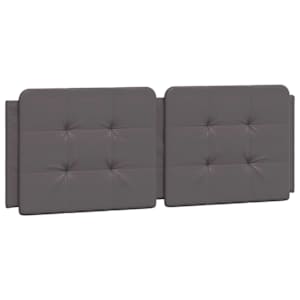 Rám postele bez matrace Zadar šedý 140x190 cm umělá kůže - obrázek 8