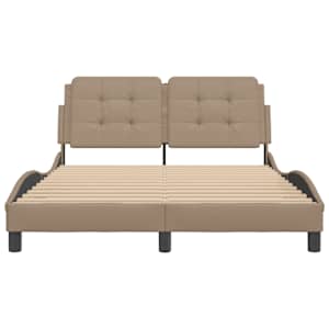 Rám postele bez matrace Zadar cappuccino 140x190 cm umělá kůže - obrázek 4
