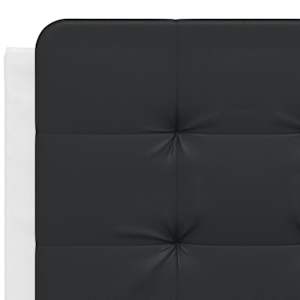 Rám postele bez matrace Zadar bílý a černý 140 x 200 cm umělá kůže - obrázek 10