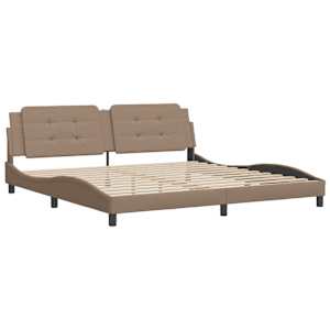 Rám postele bez matrace Zadar cappuccino 200x200 cm umělá kůže - obrázek 3