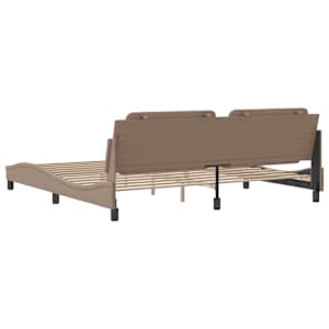 Rám postele bez matrace Zadar cappuccino 200x200 cm umělá kůže - obrázek 6