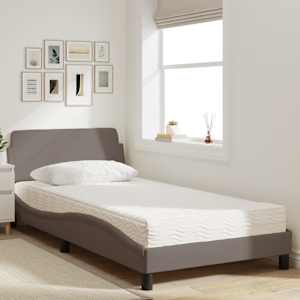 Postel s matrací Dover taupe 100 x 200 cm textil - obrázek 3