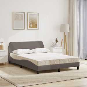 Postel s matrací Dover taupe 120 x 200 cm textil - obrázek 3
