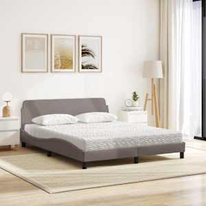 Postel s matrací Dover taupe 160 x 200 cm textil - obrázek 3