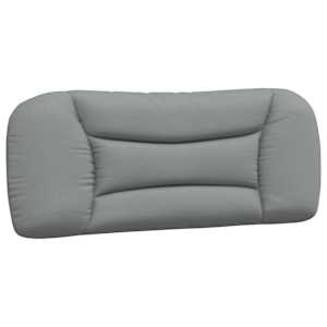 Postel s matrací Hvar světle šedá 100 x 200 cm textil - obrázek 5