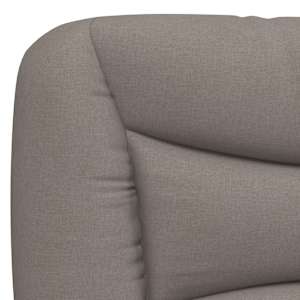 Postel s matrací Hvar taupe 100 x 200 cm textil - obrázek 7