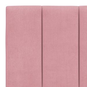 Postel s matrací Hanko růžová 200 x 200 cm samet - obrázek 6
