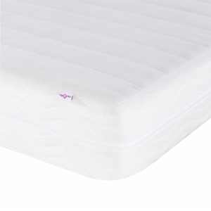 Postelja z vzmetnico roza 90x190 cm žamet - slika 9