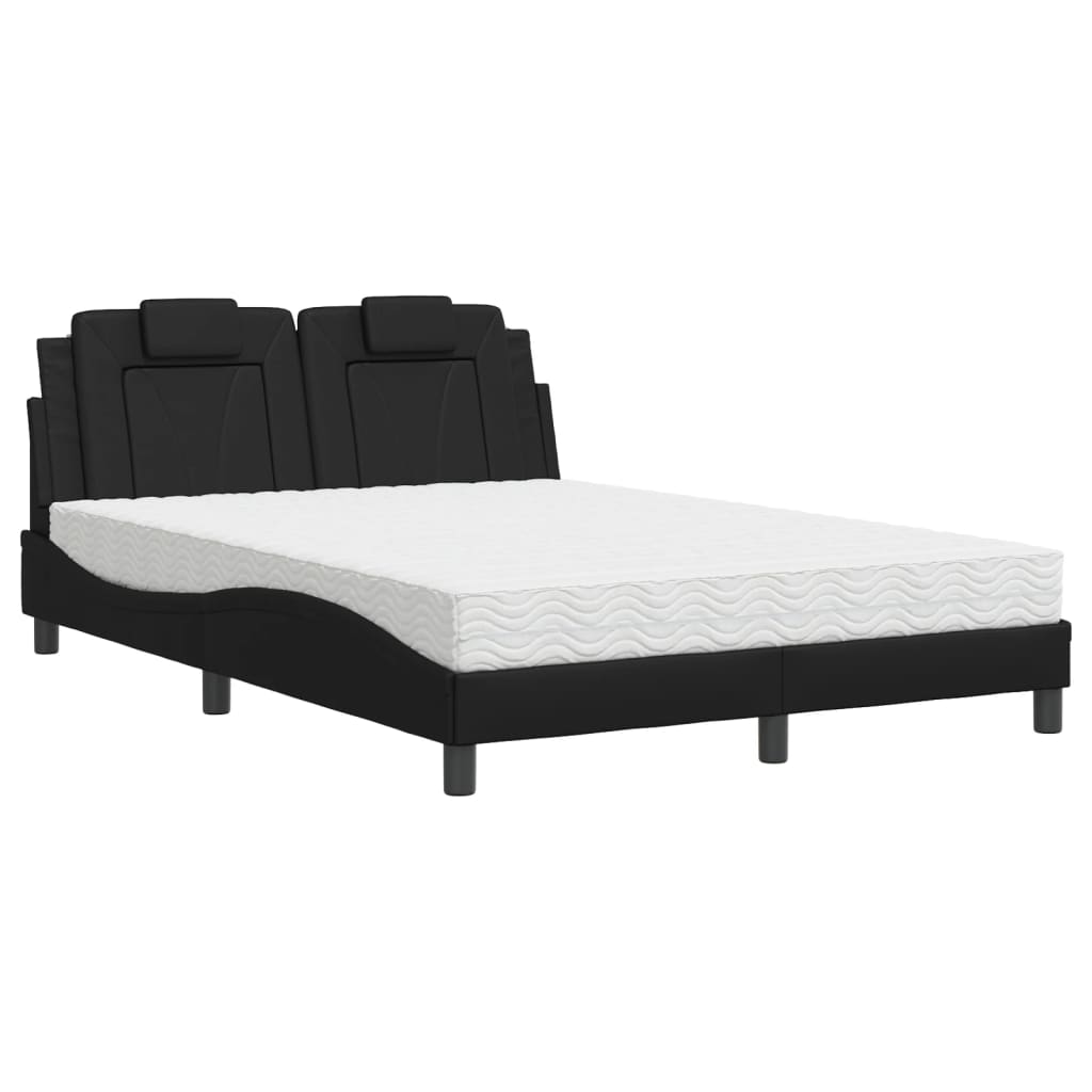 vidaXL Bed "Viana" met matras kunstleer zwart 120x200 cm, foto 3
