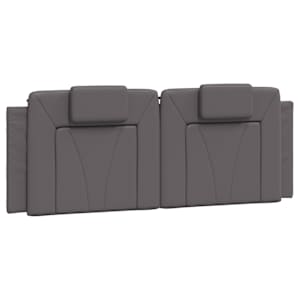 Postel Viana s matrací šedá 140 x 190 cm umělá kůže - obrázek 5